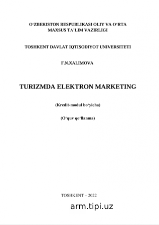 Turizmda electron marketing.