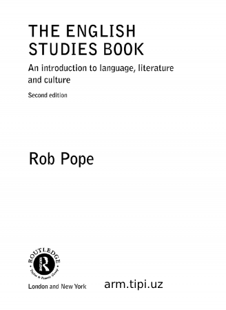 THE ENGLISH STUDIES BOOK