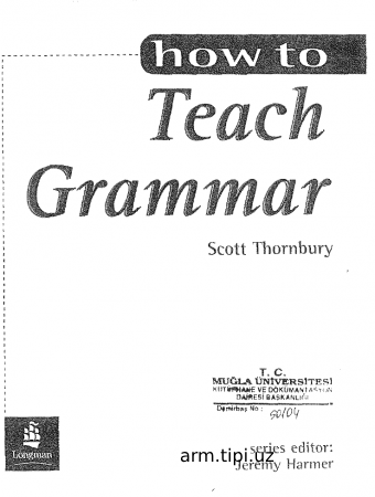 How to teach Grammar