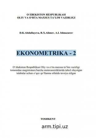 EKONOMETRIKA - 2