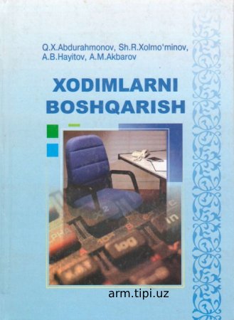 XODIMLARNI BOSHQARISH