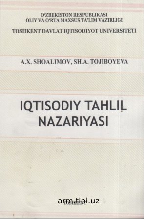 IQTISODIY TAHLIL NAZARIYASI
