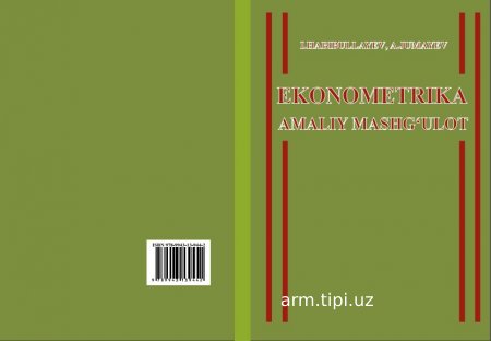 EKONOMETRIKA AMALIY MASHG'ULOT