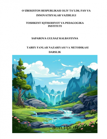 ТABIIY FANLAR NAZARIYASI VA METODIKASI