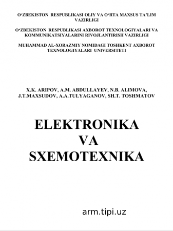 ELEKTRONIKA    VA   SXEMOTEXNIKA
