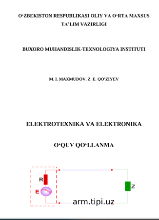 ELEKTROTEXNIKA VA ELEKTRONIKA