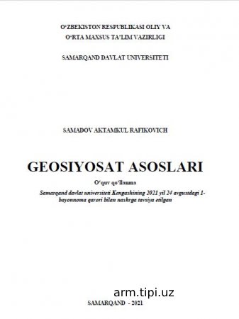 Geosiyosat asoslari