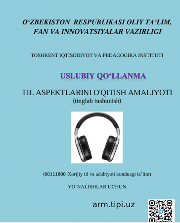 TIL ASPEKTLARINI O'QITISH AMALIYOTI