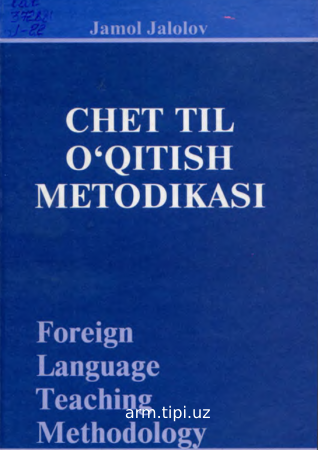 CHET TILI O'QITISH METODIKASI
