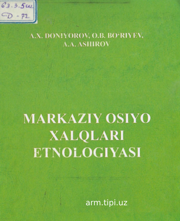 markaziy osiyo xalqlari etnologiyasi